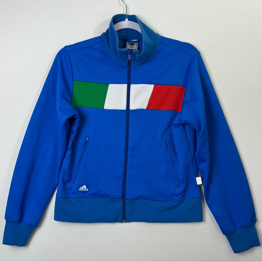 Adidas 2006 FIFA World Cup Italy Italia Blue Track Jacket Womens Medium